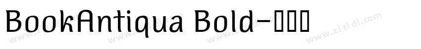 BookAntiqua Bold字体转换